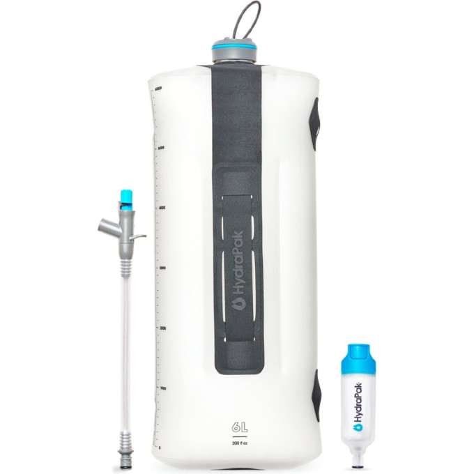 Мягкая канистра для воды HYDRAPAK SEEKER Filter Kit 6L Прозрачная с фильтром
